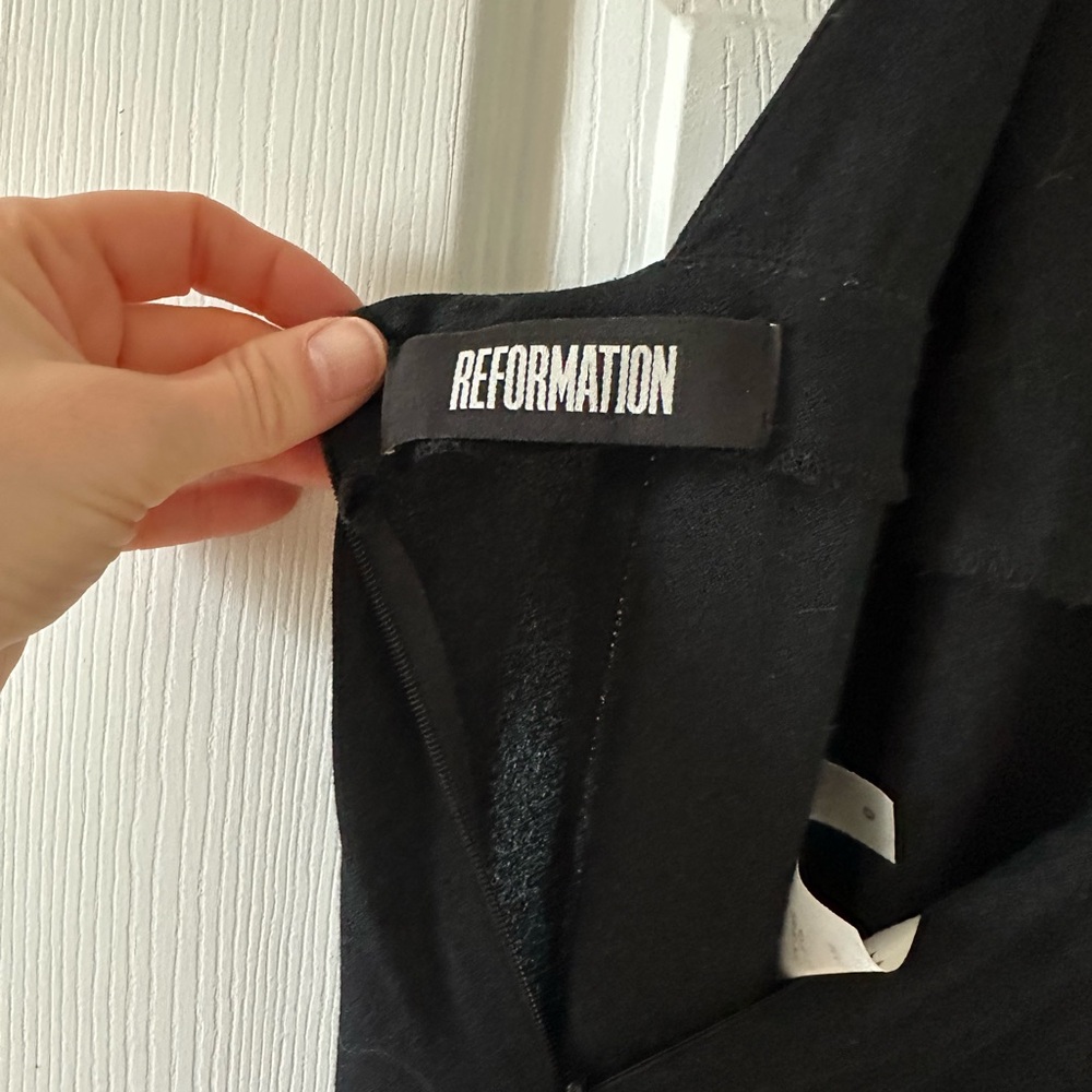 Reformation Black Cozumel Jumpsuit View 6